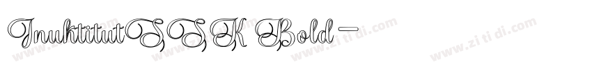 InuktitutSSK Bold字体转换 InuktitutSSK Bold字体转换